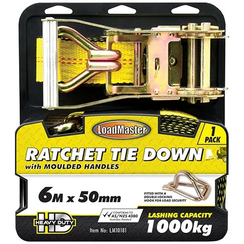 1 Piece 50mm x 6 Metre Ratchet Tie Down - LM10181