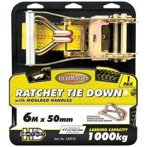 1 Piece 50mm x 6 Metre Ratchet Tie Down - LM10181