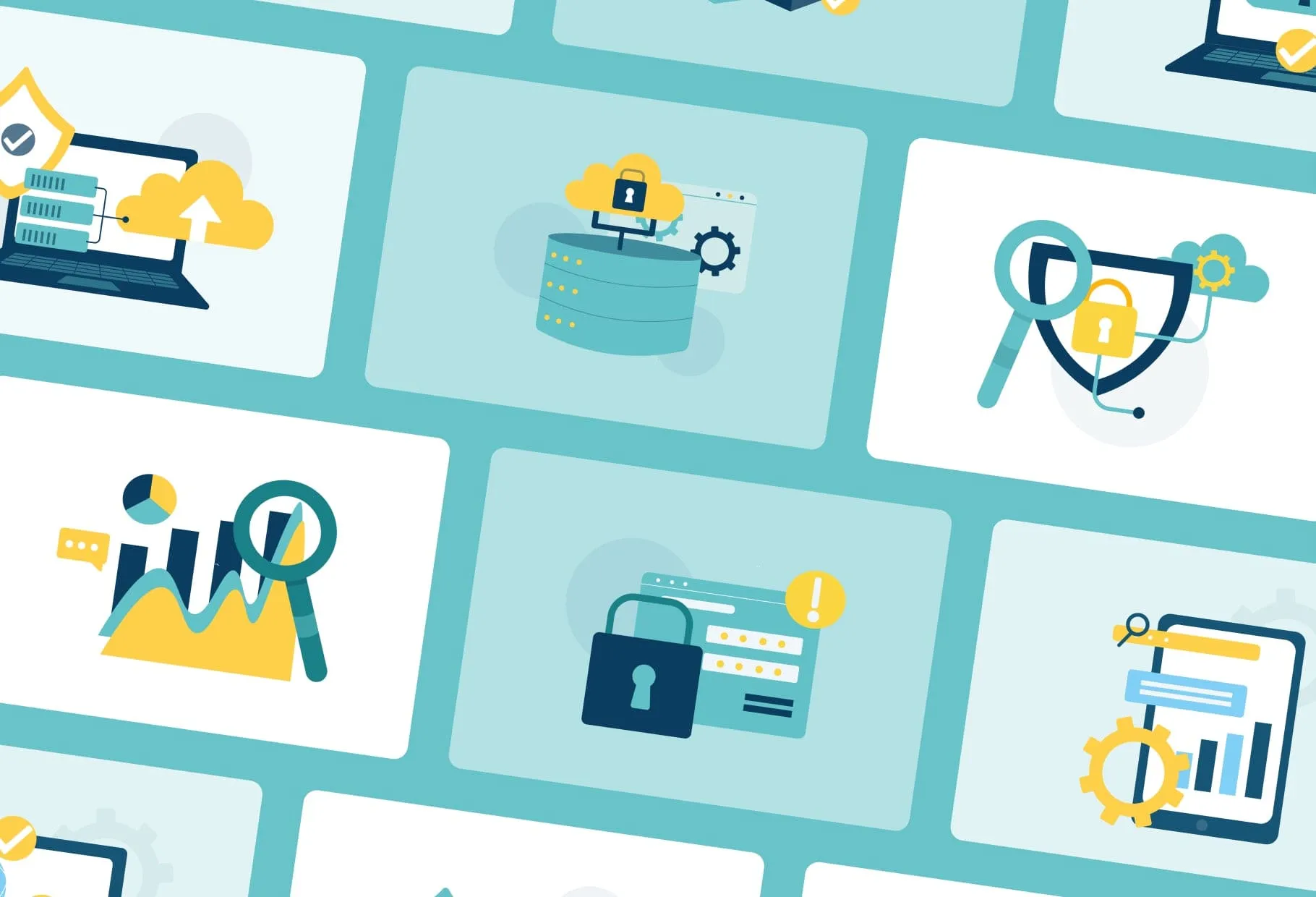 20 Unique Privacy and Big Data Conceptual Illustrations Fully Editable in Canva