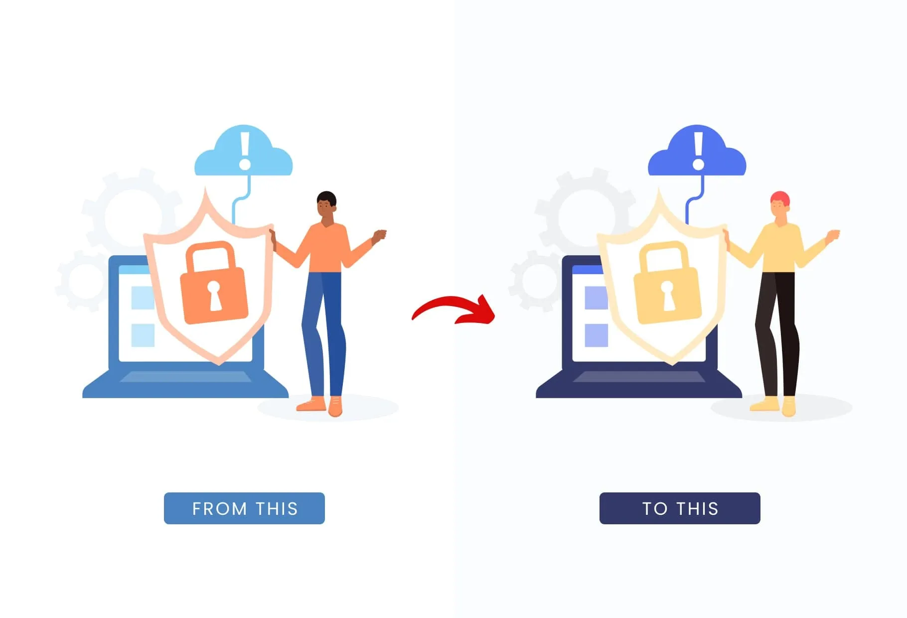 20 Unique Privacy and Big Data Illustrations Fully Editable in Canva