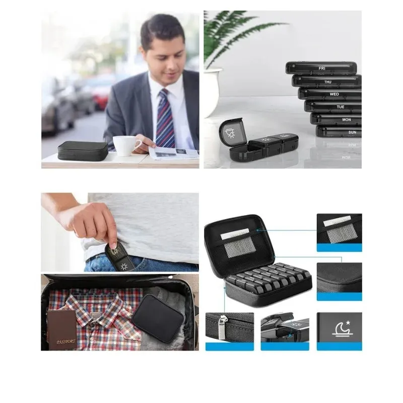 21 Grids Weekly Pill Organizers  Moisture-Proof