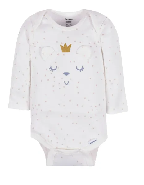 3-Pack Baby Girls Fairy Long Sleeve Onesies® Bodysuits