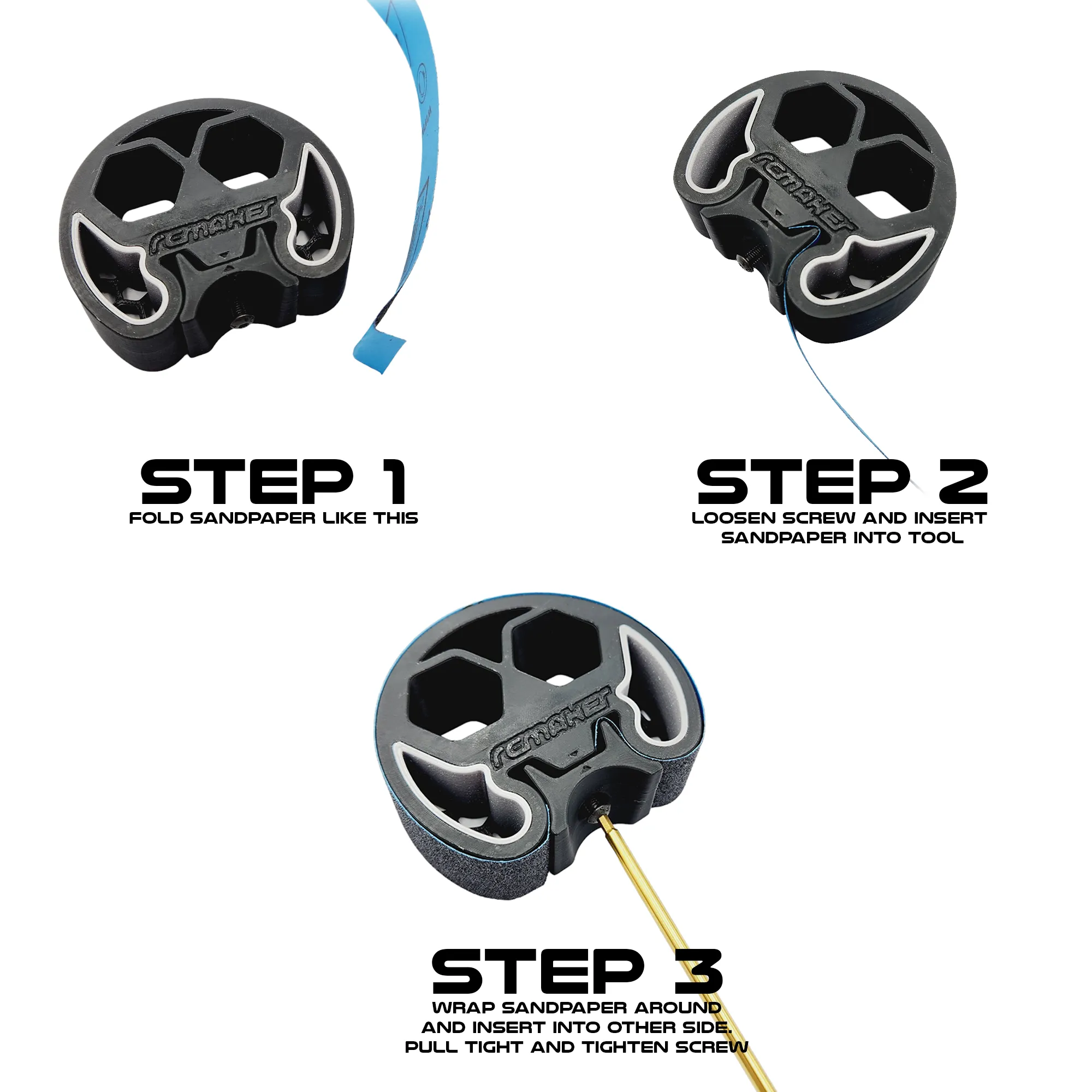 3D Pro Hand Wheel Arch Sander Set for 1/10th & 1/8th Onroad