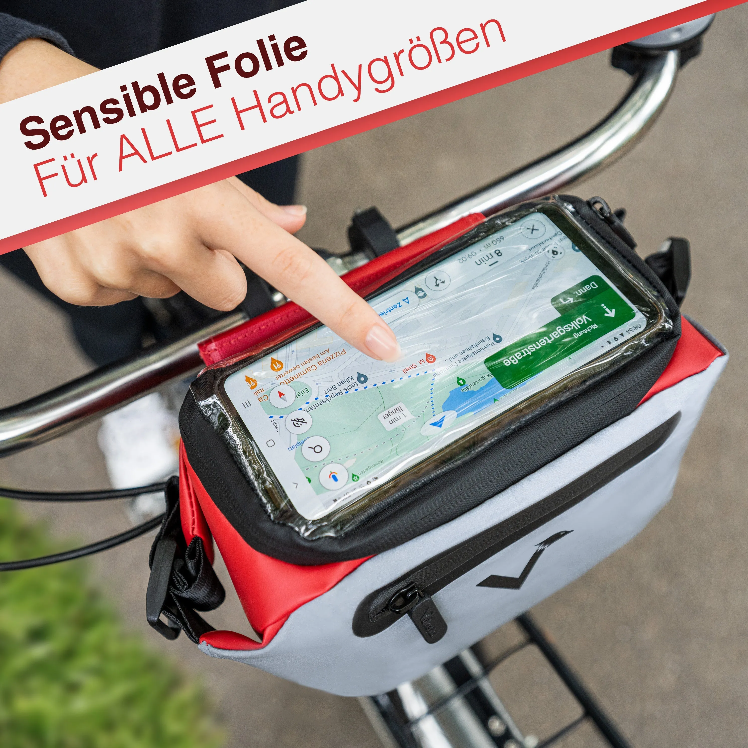 3in1 City Bag - Multifunktionale & reflektierende Lenkertasche | Bundle
