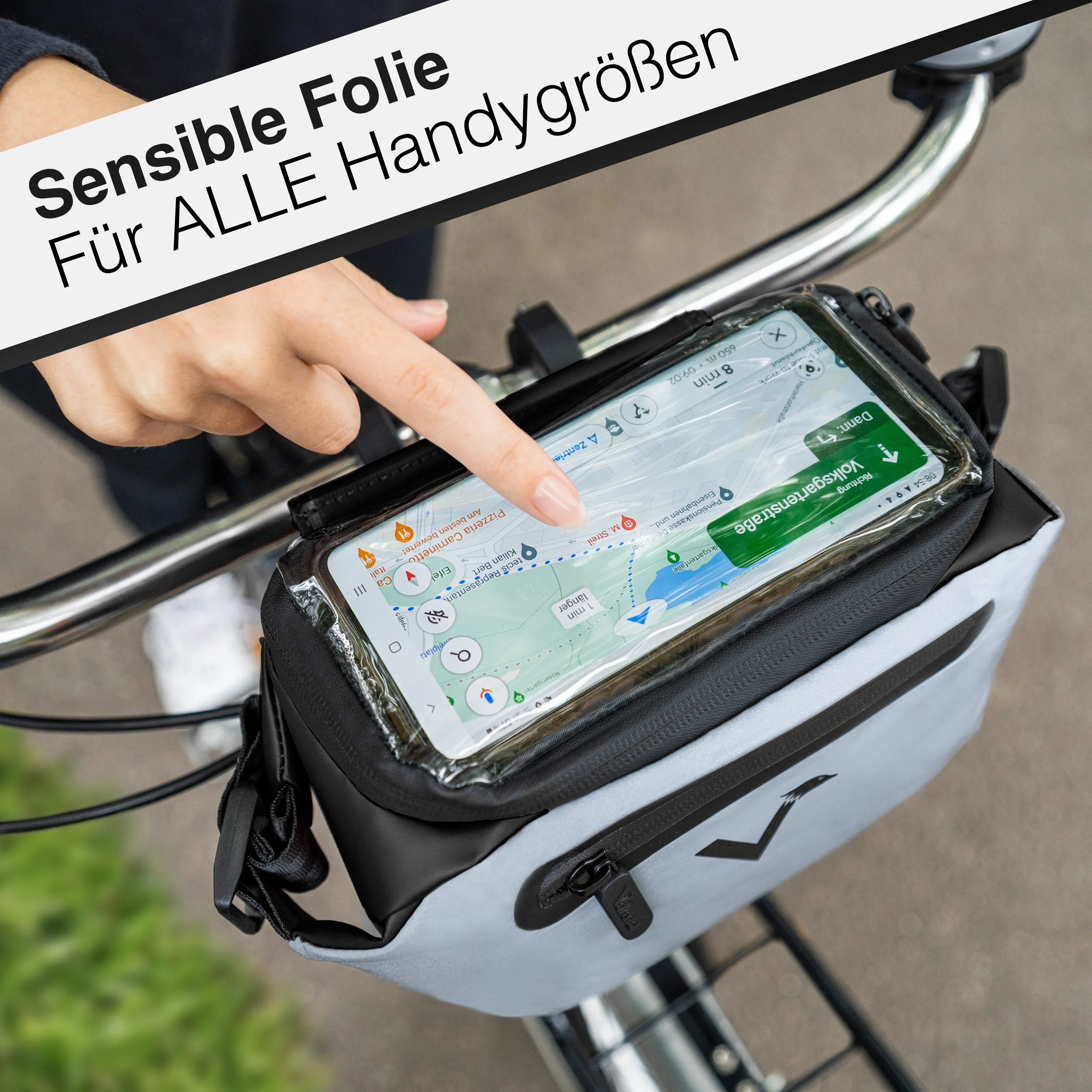 3in1 City Bag - Multifunktionale & reflektierende Lenkertasche | Bundle