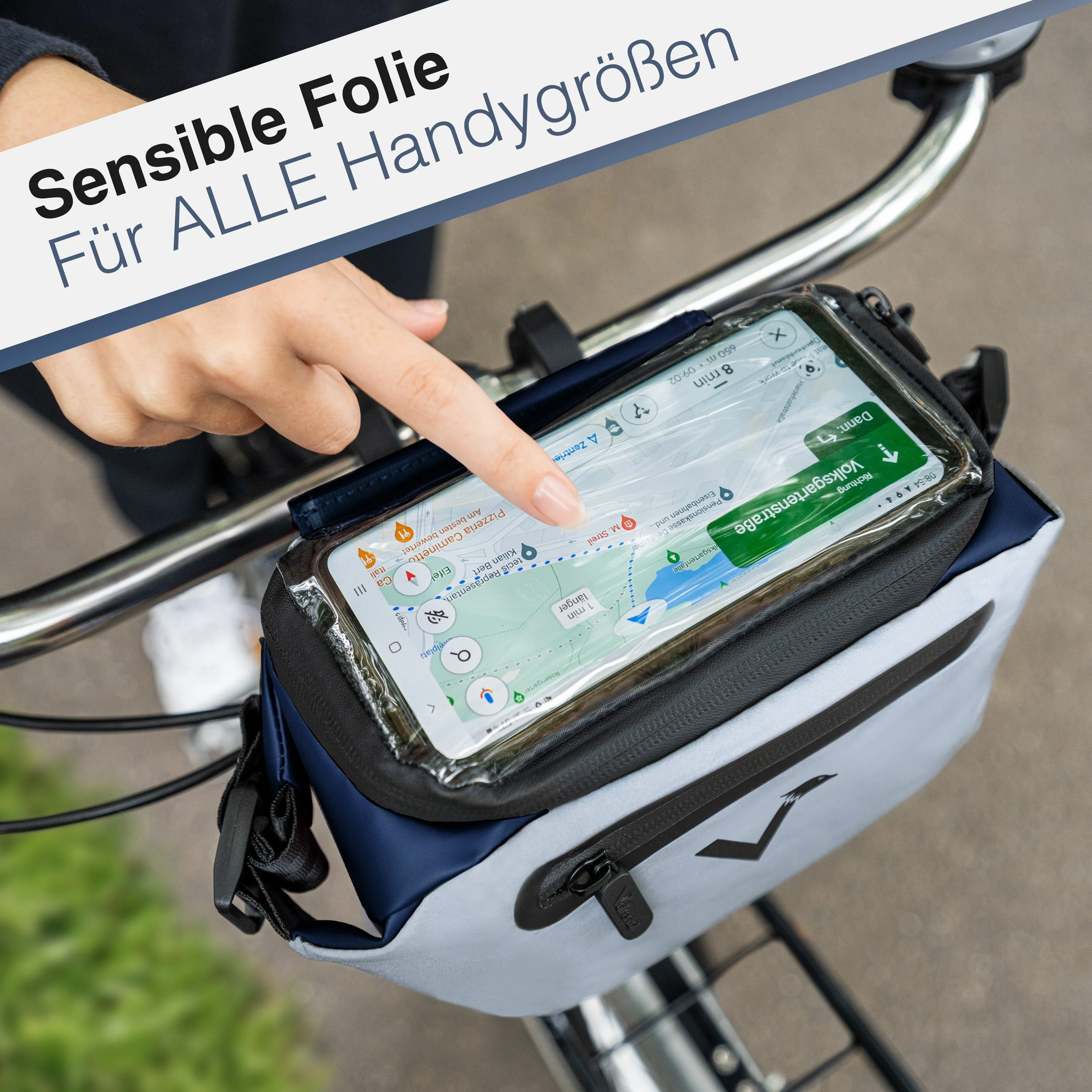 3in1 City Bag - Multifunktionale & reflektierende Lenkertasche | Bundle