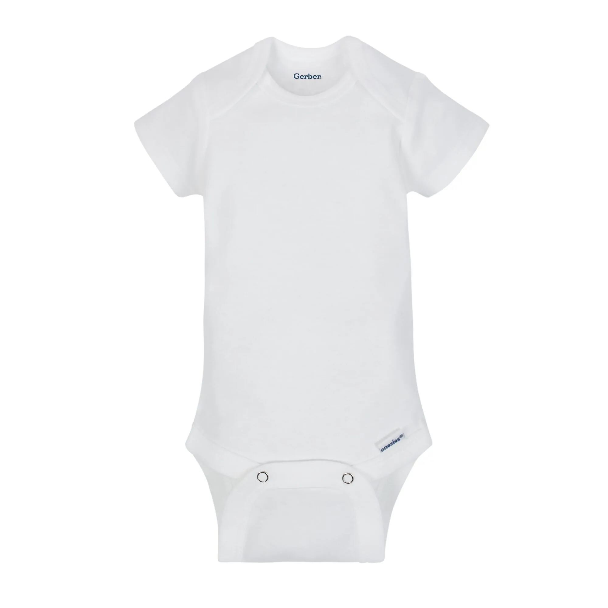 5-Pack White Short Sleeve Onesies® Bodysuits
