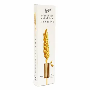 50 Pack 20cm Real Wheat Straws - IOco