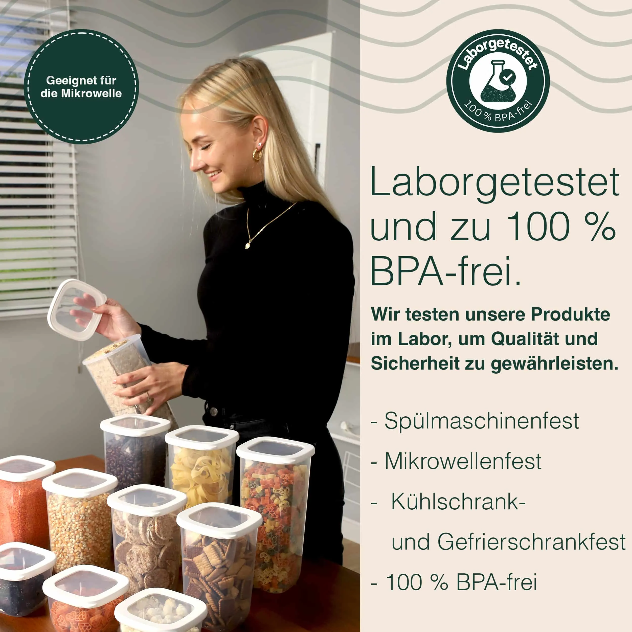 6 Mix - Vorratsdosen Mit Deckel