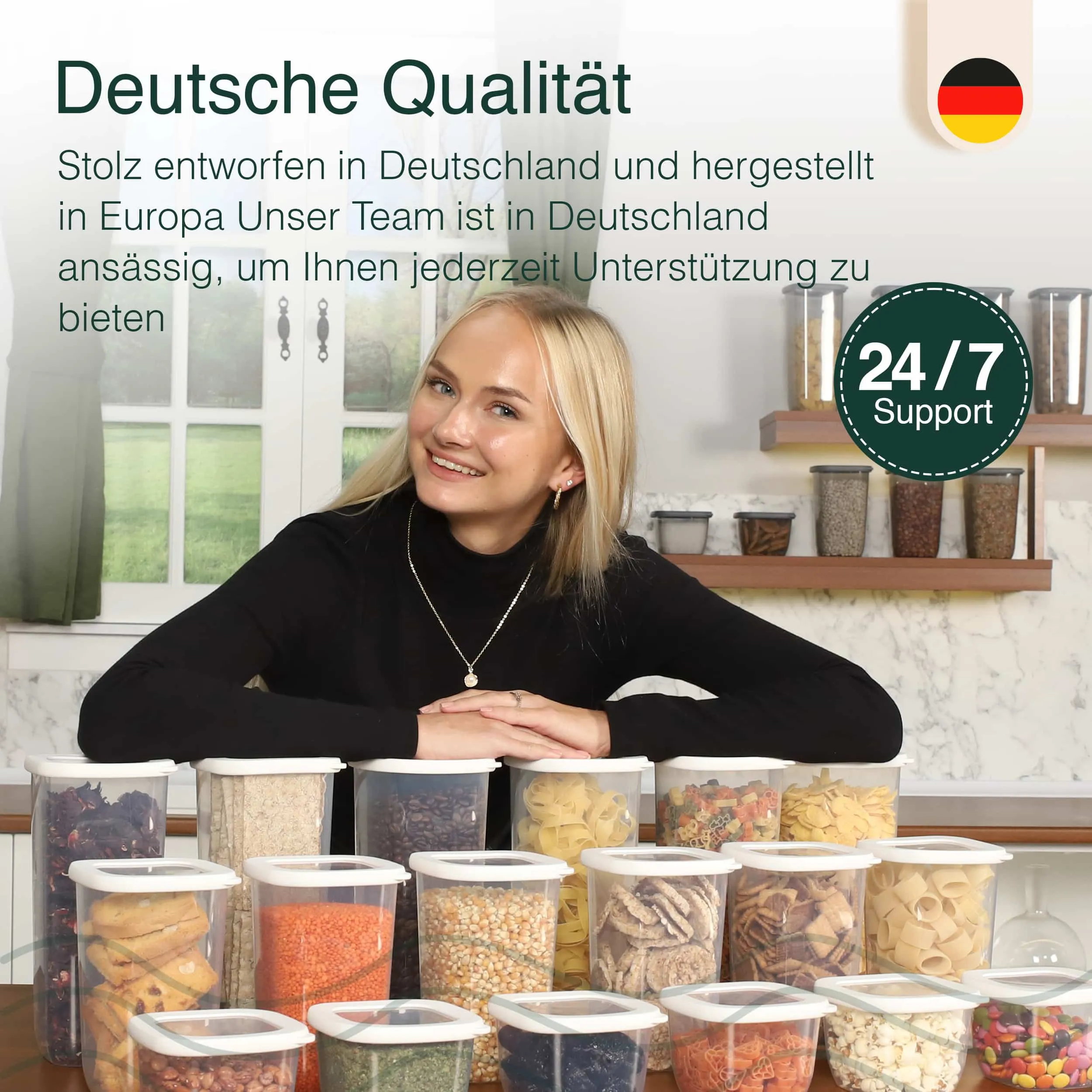 6 Mix - Vorratsdosen Mit Deckel