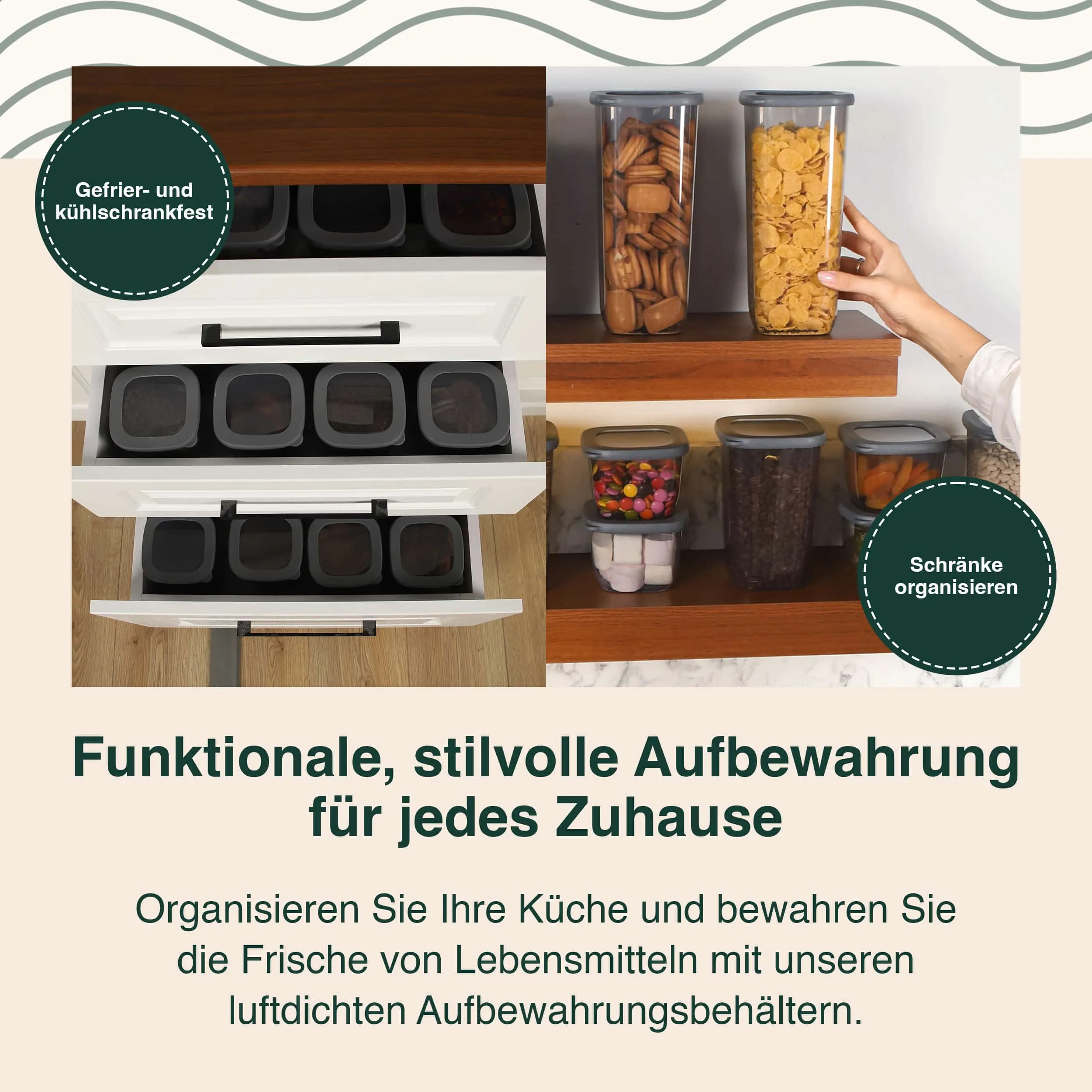 6 Mix - Vorratsdosen Mit Deckel