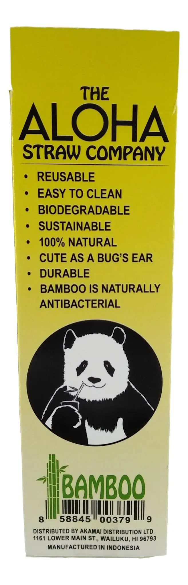 6 PACK BAMBOO STRAW - 25 cm