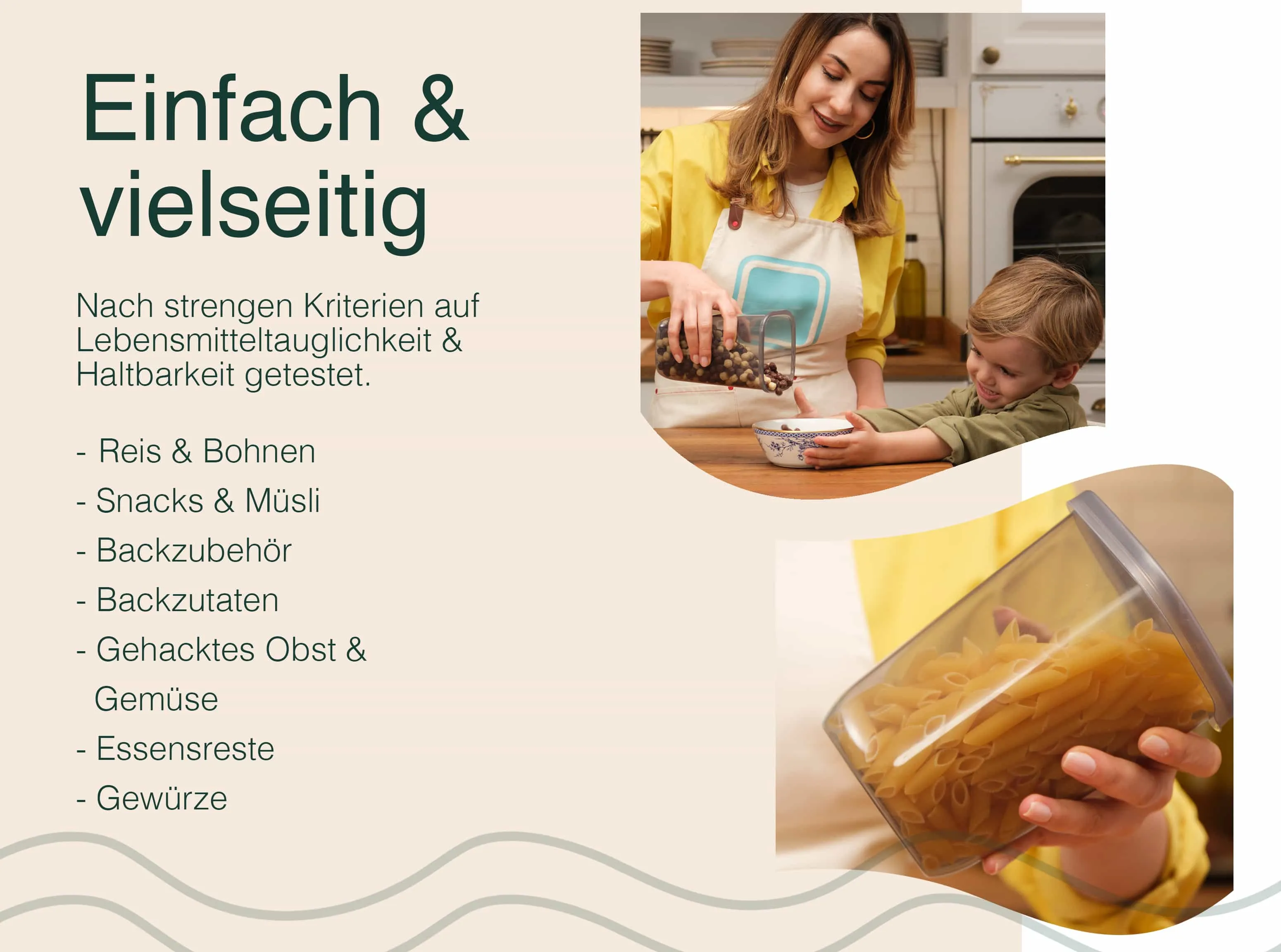 6x1200 ml - Vorratsdosen mit Deckel