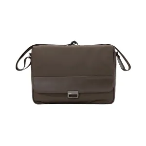 $860 Testoni TRAVEL Mud Hand Luggage Briefcase Calf   Fabric   Pc Case