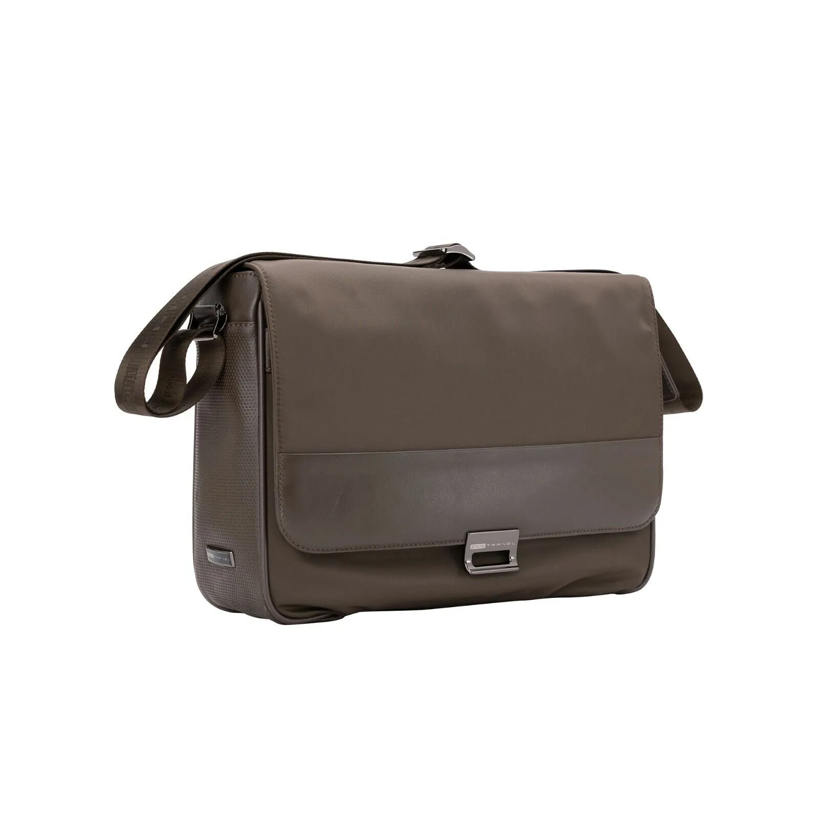 $860 Testoni TRAVEL Mud Hand Luggage Briefcase Calf   Fabric   Pc Case
