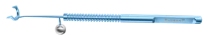 999R 3-192 Lum LRI Gravity Axis Marker, Pre-Op, 14.00 mm, Angled, Horizontal Axis 3' and 9', Length 140 mm, Round Titanium Handle, Stainless Steel Gravity System