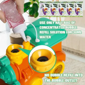 (ABC) Bubble Machine for Toddler, 3000  Bubbles Per Minute, Singing Bubble Train (DNSOA)