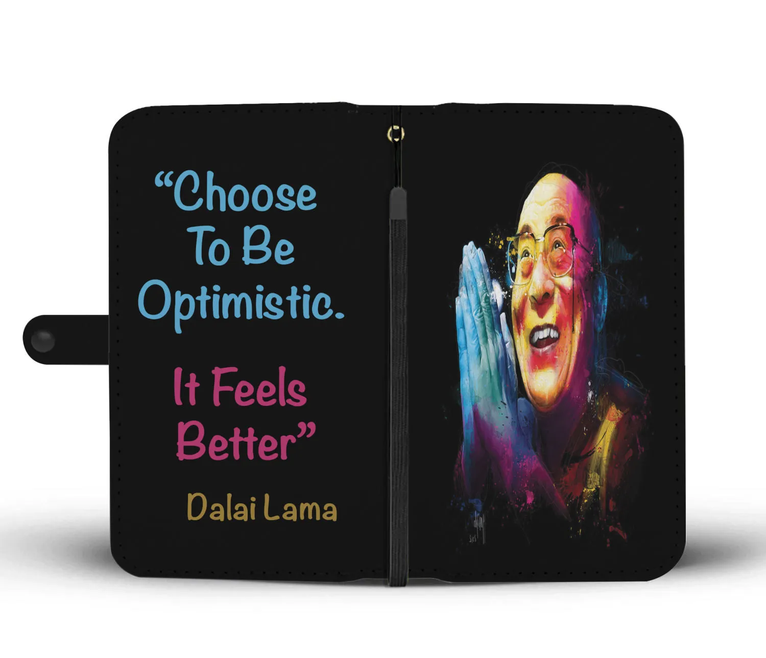 Abstract Dalai Lama Wallet Phone Case