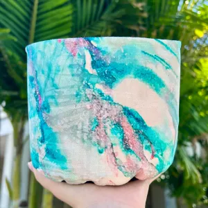 Abstract Wave Fabric Organizer/Plant Sack