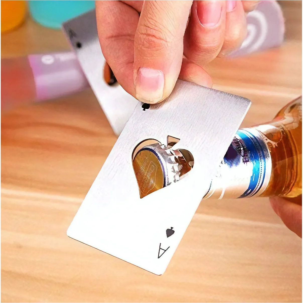 Ace Bottle Opener - Black or Silver