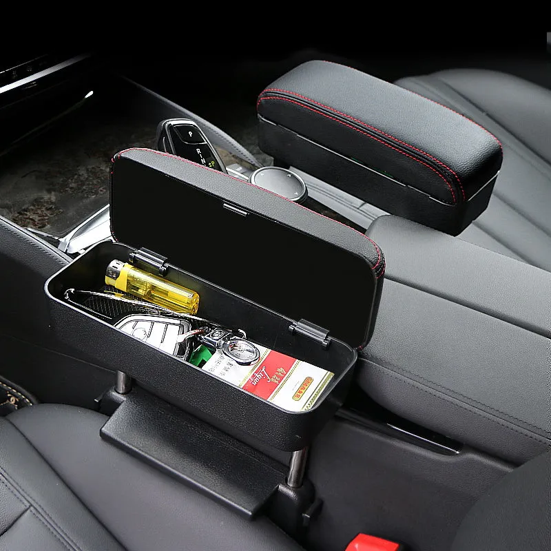 Adjustable Car Armrest Organizer Pad & Elbow Support Extender for Central Console - Universal Fit for Most Vehicles