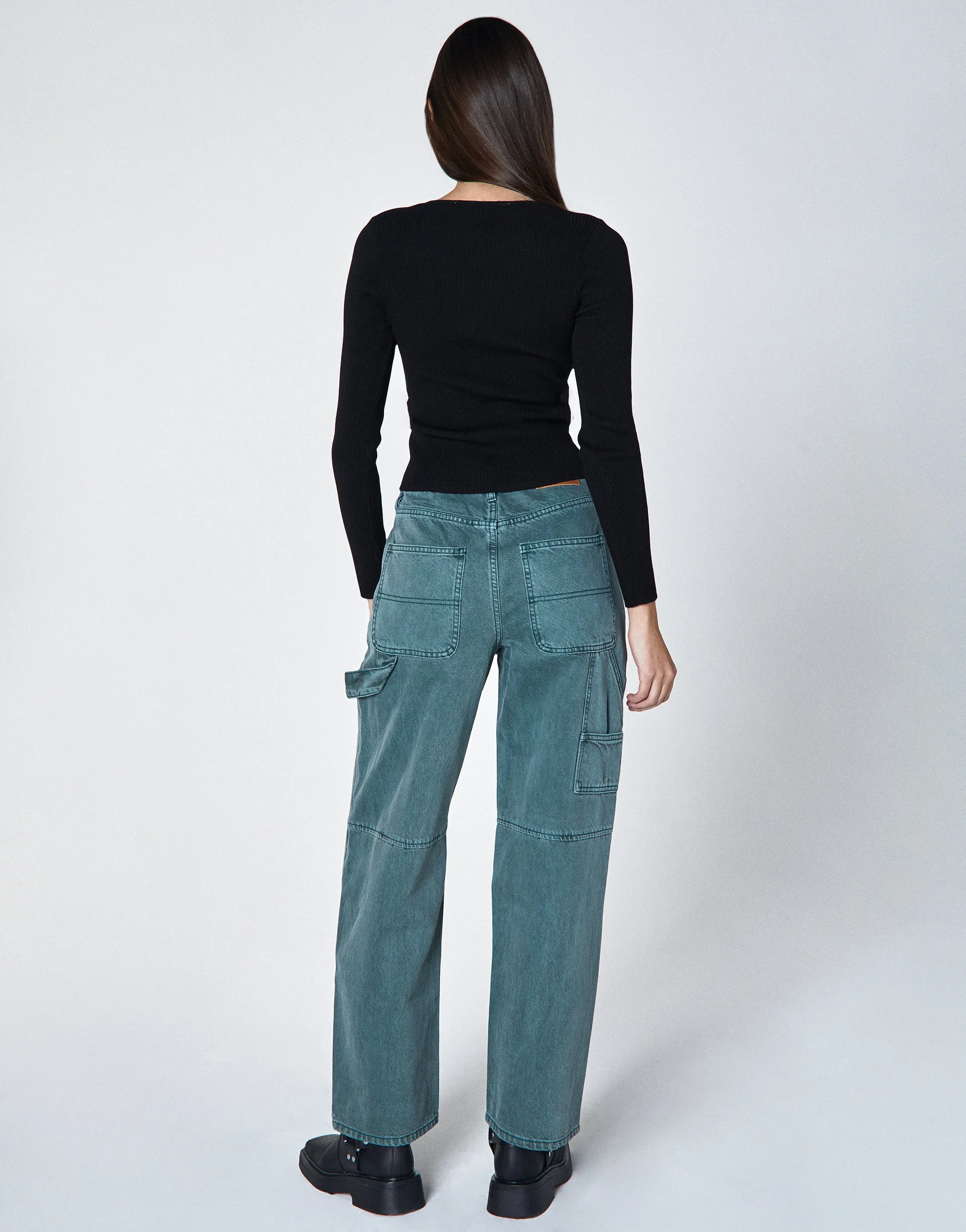 ALEX High-Rise Relaxed Leg Carpenter in Seawater