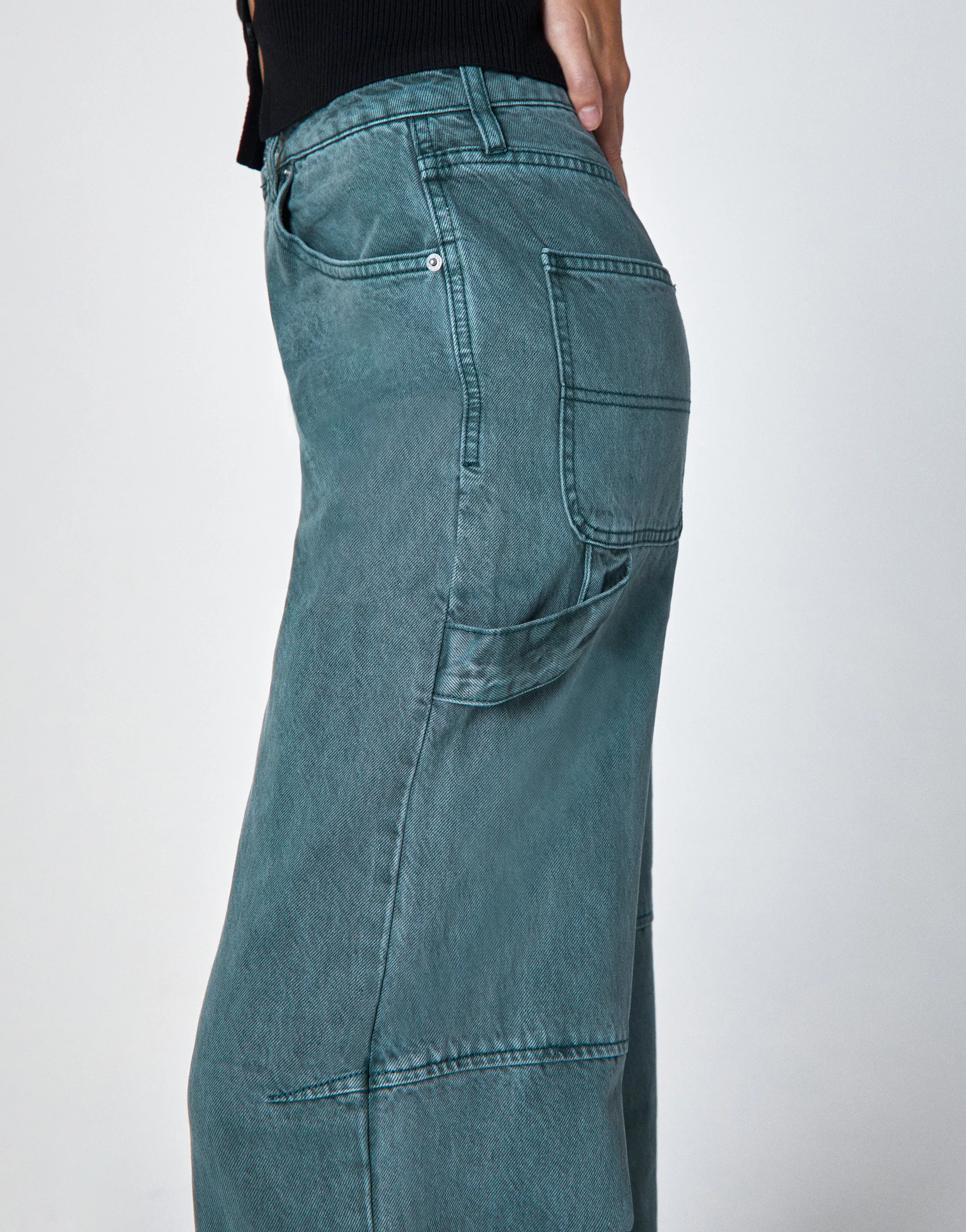 ALEX High-Rise Relaxed Leg Carpenter in Seawater