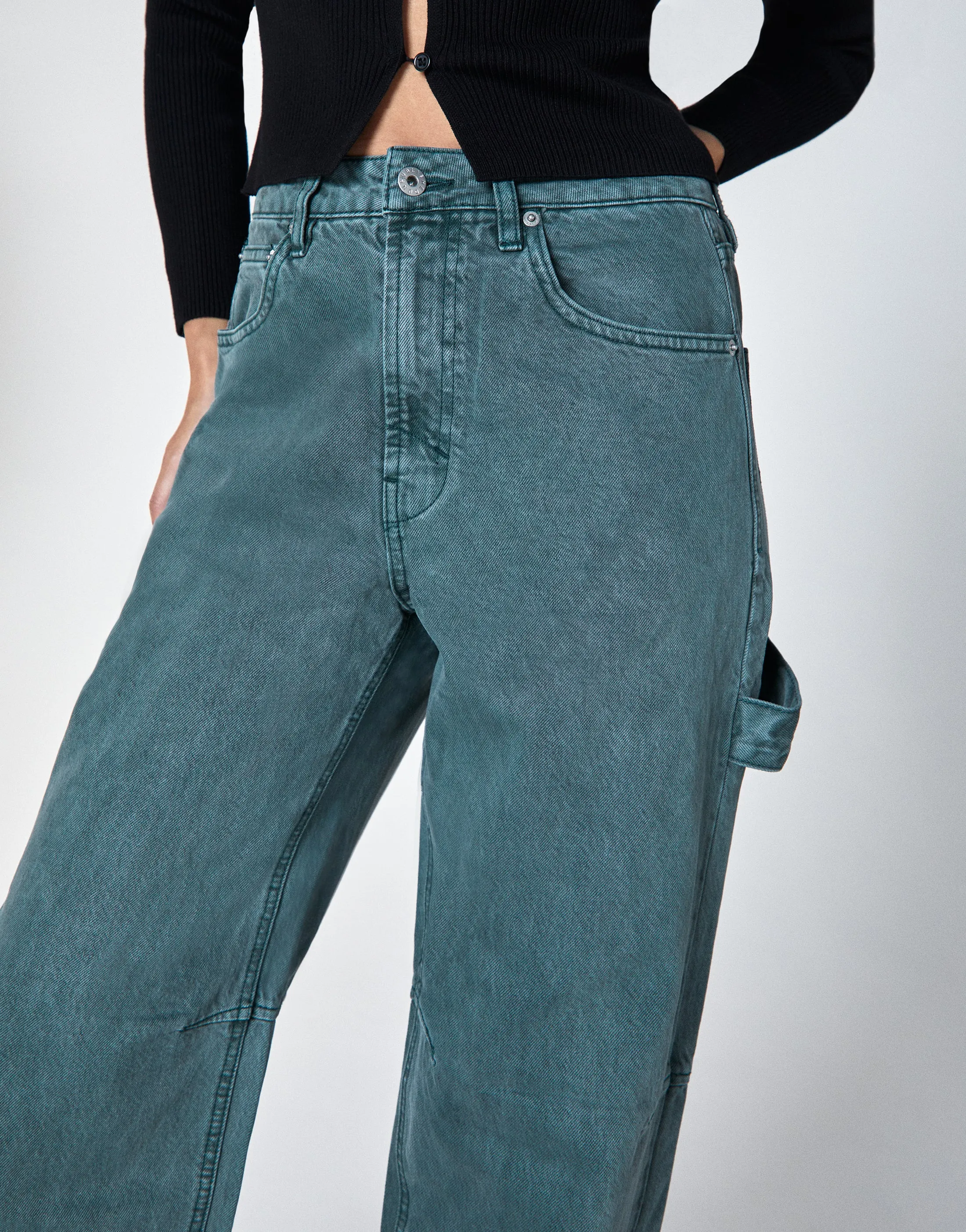 ALEX High-Rise Relaxed Leg Carpenter in Seawater