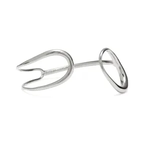 Alter Bangle in Rhodium