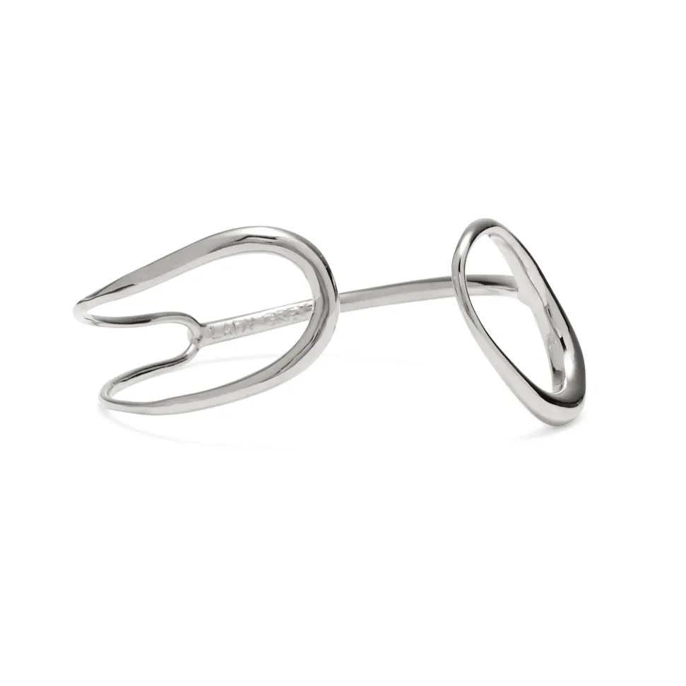 Alter Bangle in Rhodium