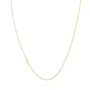 AMELIA ASYMMETRIC SCRIPT NECKLACE