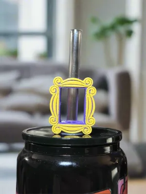 Amigos Frame 3D Printed Straw Topper (for Standard Straws)
