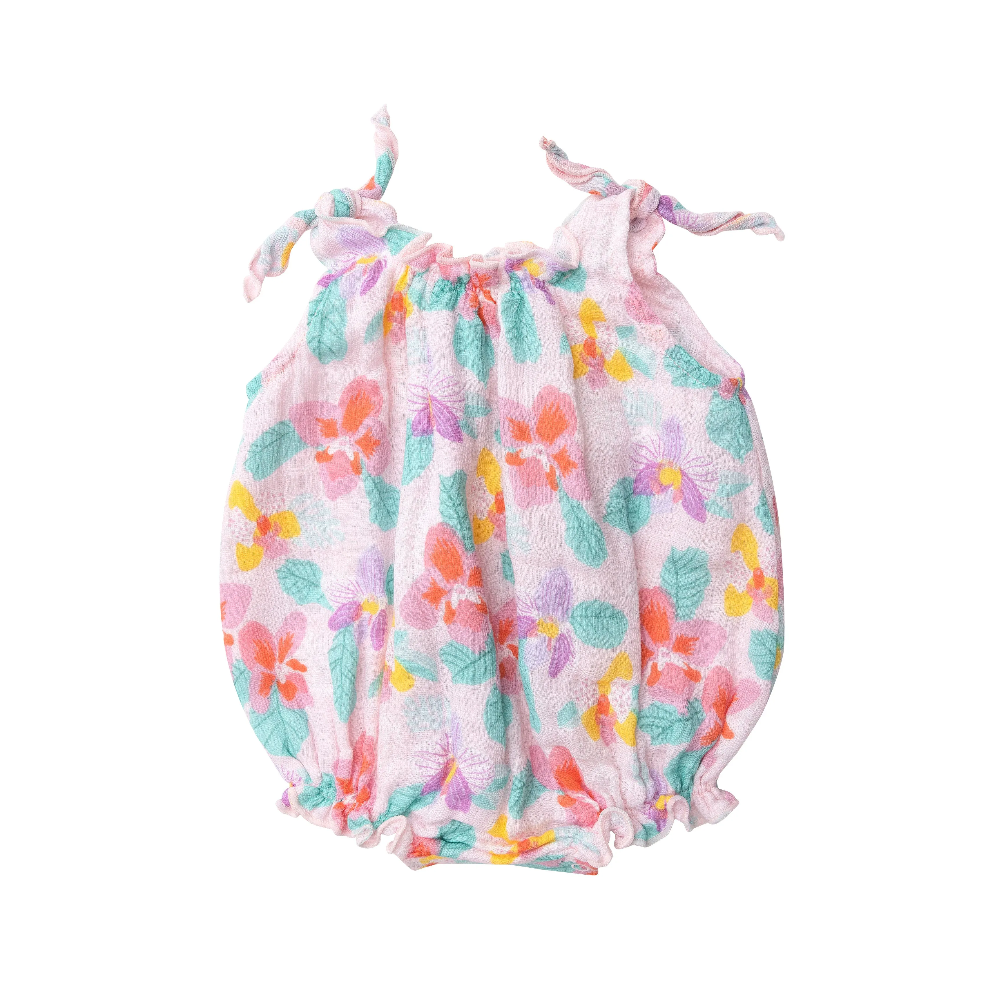 Angel Dear Pink Orchid Smocked Bubble