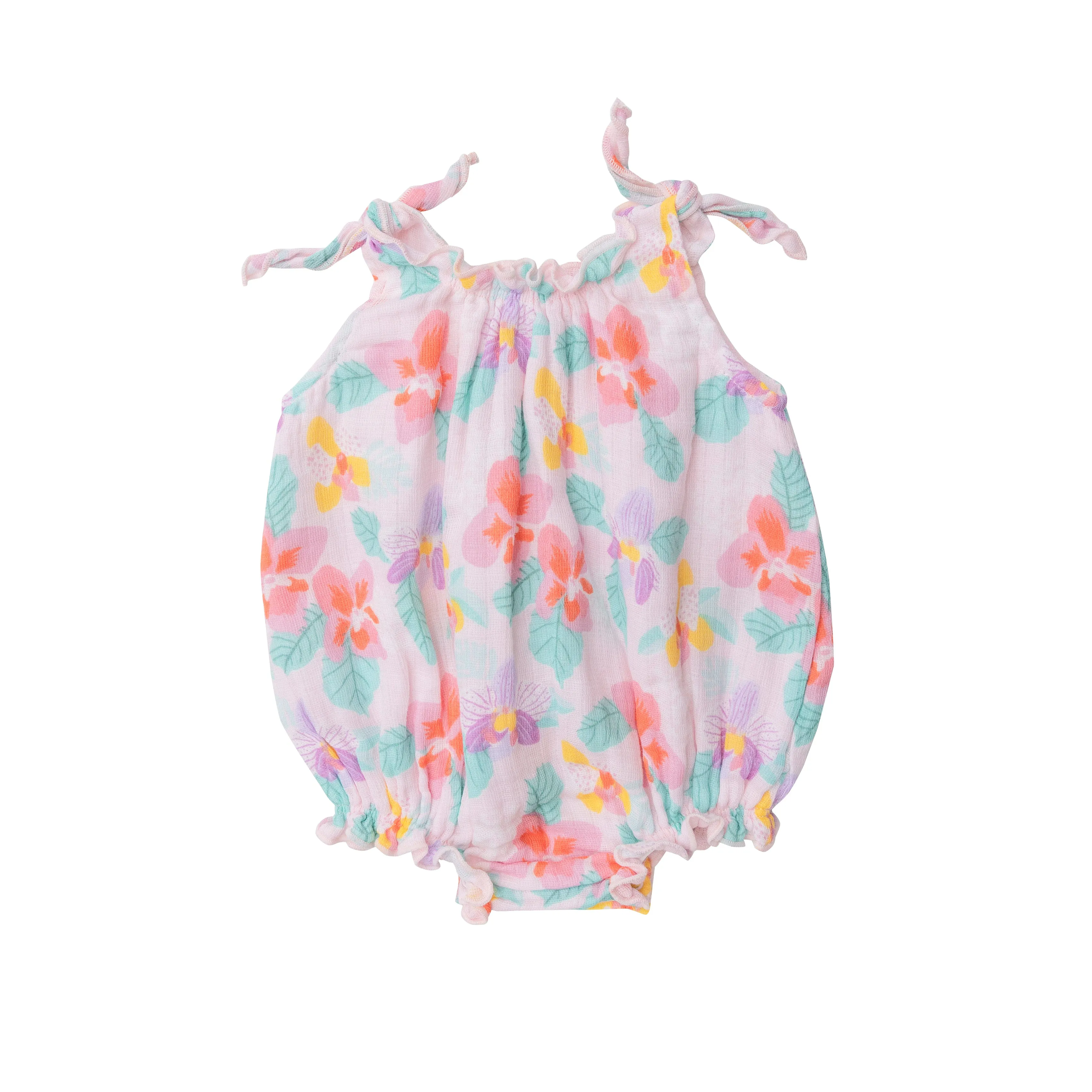 Angel Dear Pink Orchid Smocked Bubble