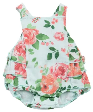 Angel Dear Rose Garden Ruffle Sunsuit