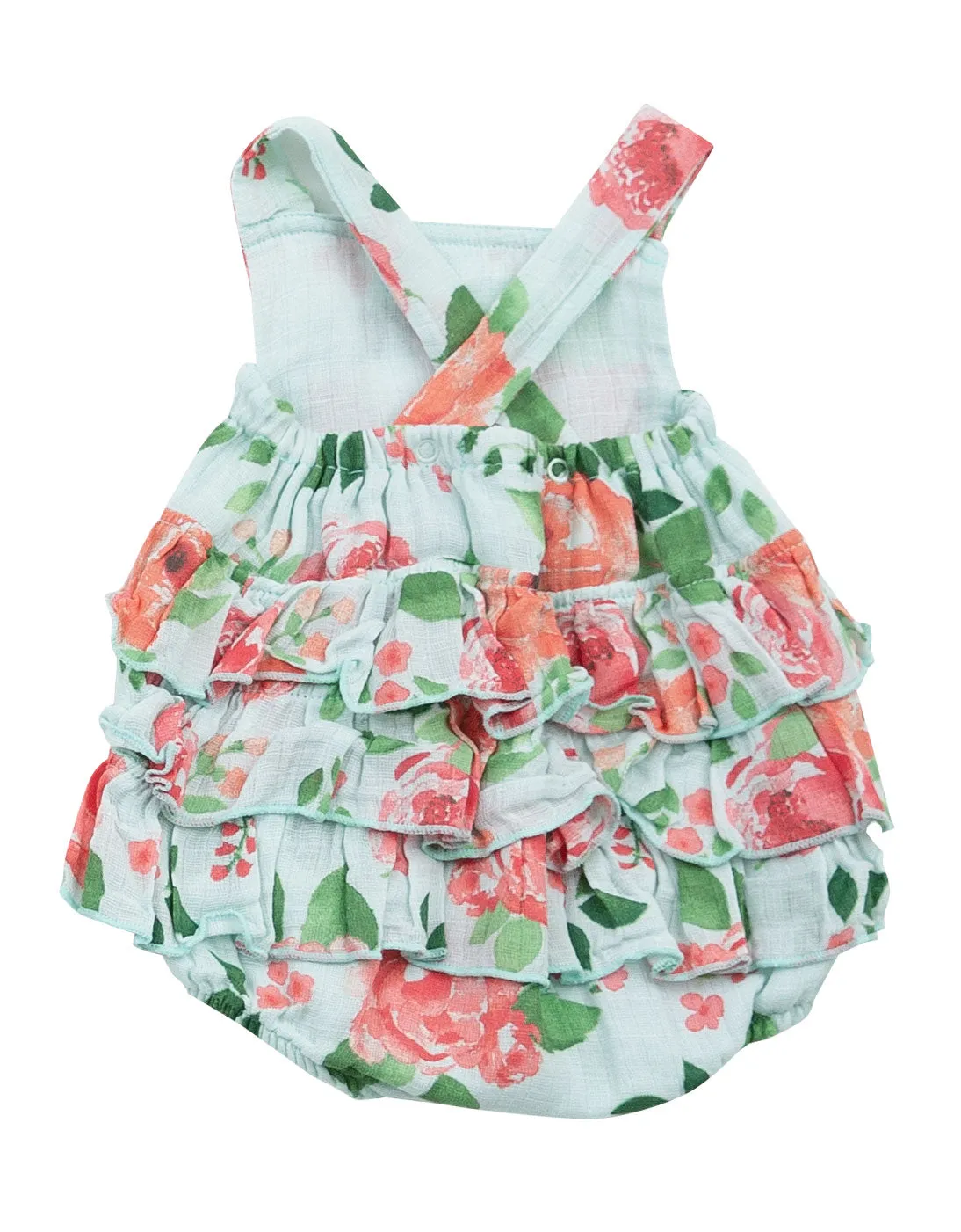 Angel Dear Rose Garden Ruffle Sunsuit