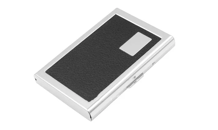 Anti-Scan Stainless Steel Case Slim RFID Blocking Wallet ID Credit Card Holder Men