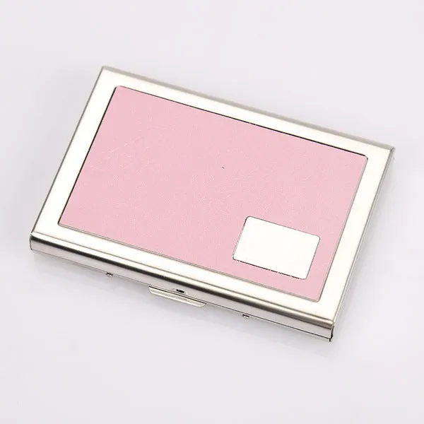 Anti-Scan Stainless Steel Case Slim RFID Blocking Wallet ID Credit Card Holder Men