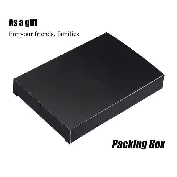 Anti-Scan Stainless Steel Case Slim RFID Blocking Wallet ID Credit Card Holder Men
