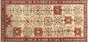 Antique Caucasian Karabagh Rug - 4' x 8'6"