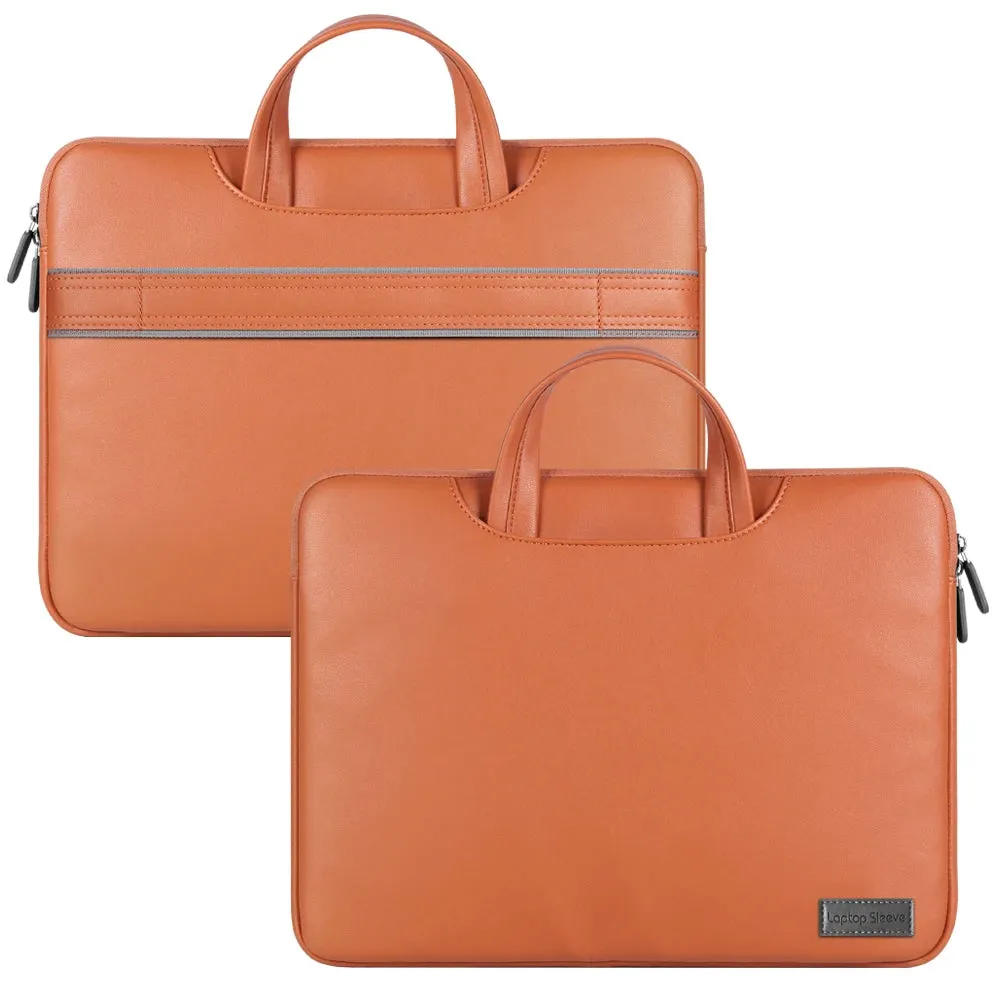 ANYPACK Laptop Handbag Brown Baldric Sleeve Briefcase Stylish Modern And Sleek Designs For Travel