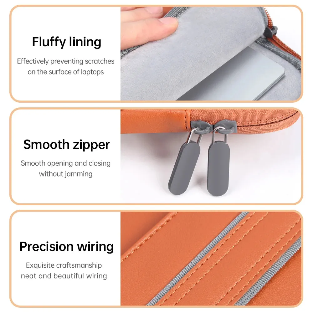 ANYPACK Laptop Handbag Grey Baldric Sleeve Briefcase Stylish Modern And Sleek Designs For Travel