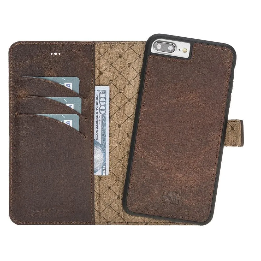 Apple iPhone 7 Series Detachable Leather Wallet Case - MW