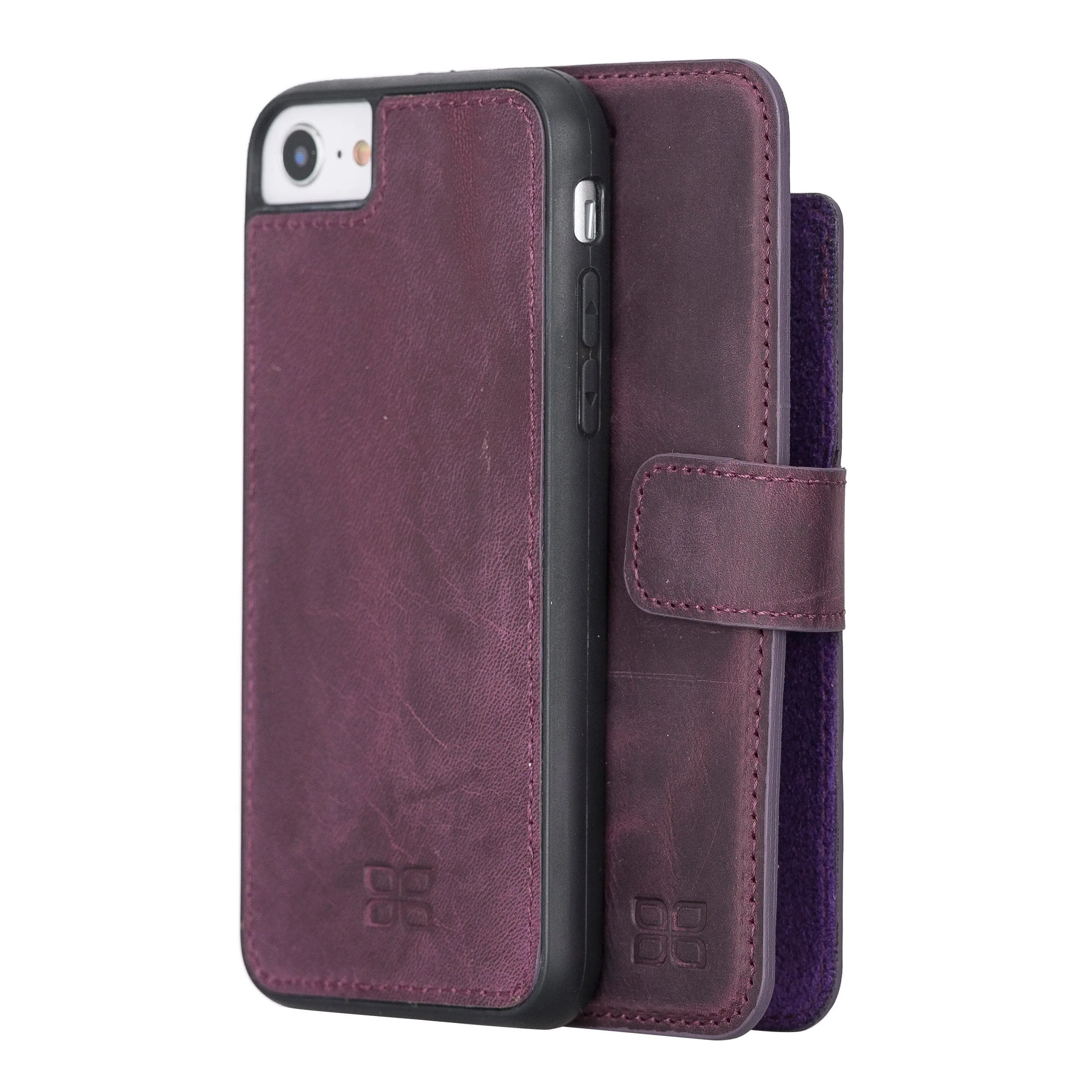 Apple iPhone 7 Series Detachable Leather Wallet Case - MW