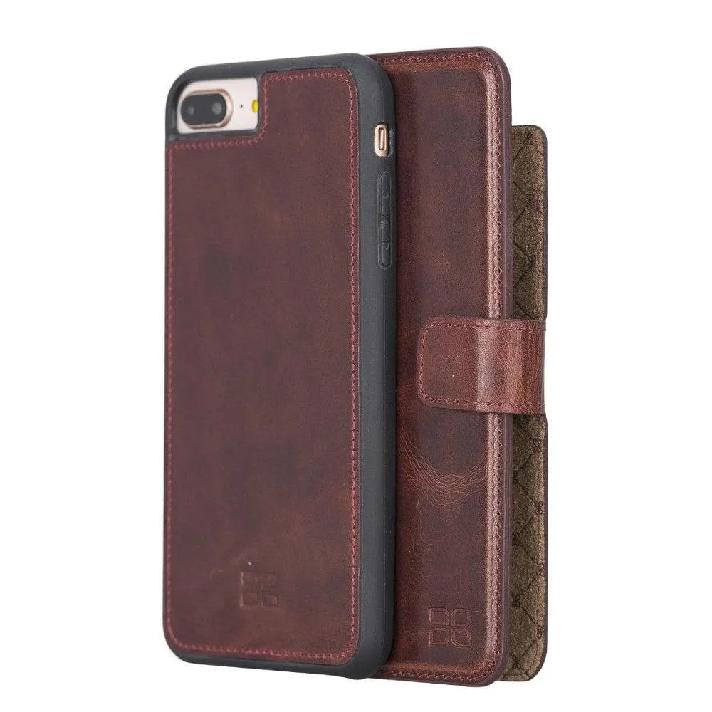 Apple iPhone 7 Series Detachable Leather Wallet Case - MW