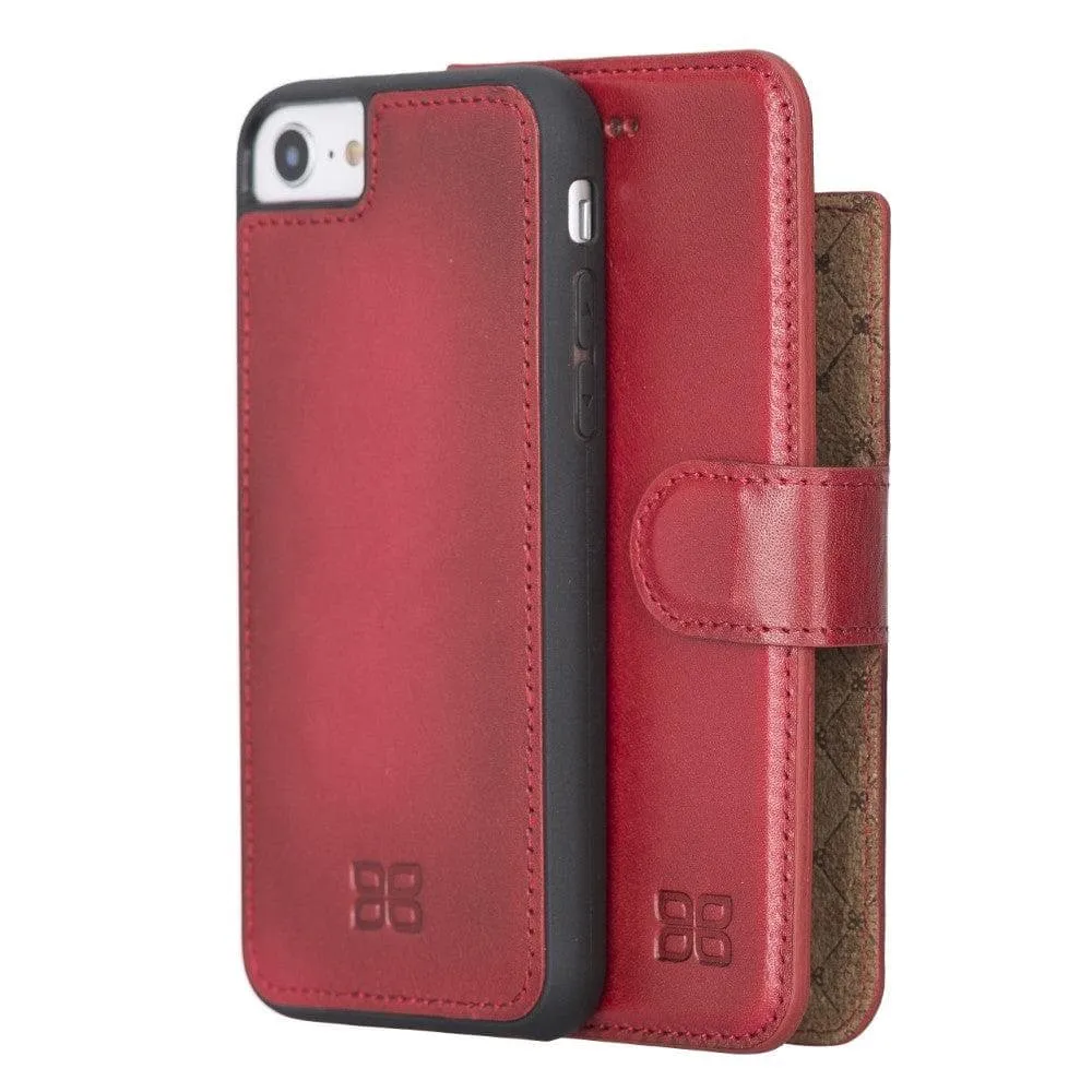 Apple iPhone 7 Series Detachable Leather Wallet Case - MW