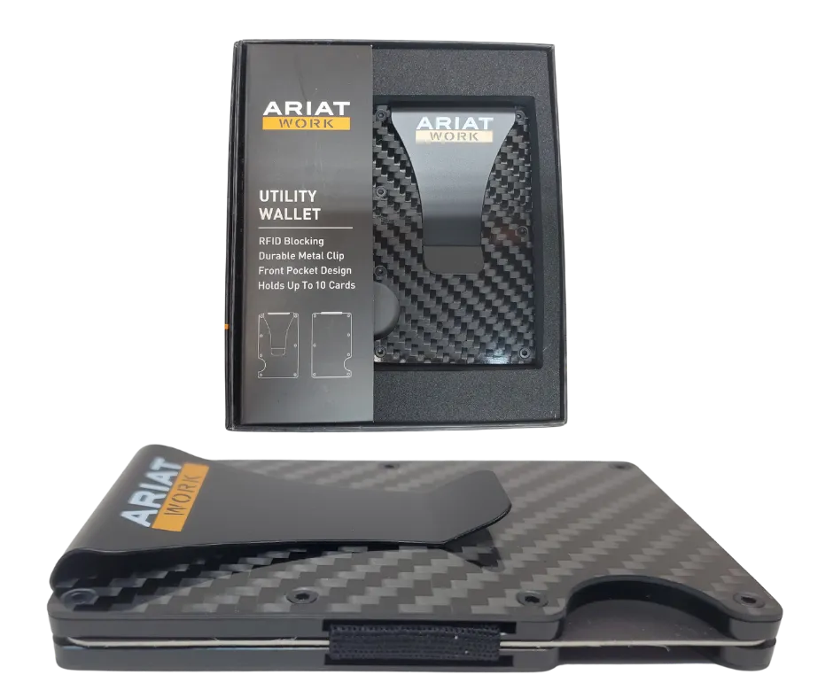 Ariat Carbon Fiber Money Clip Wallet