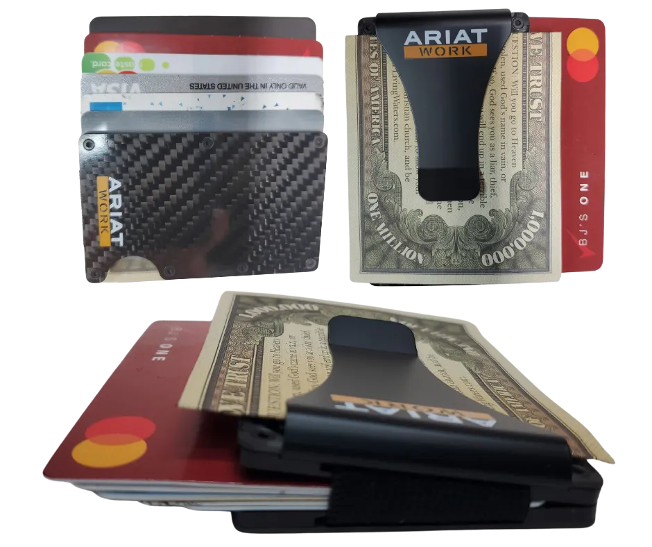 Ariat Carbon Fiber Money Clip Wallet