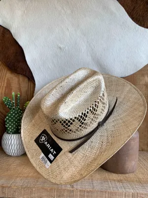 ARIAT NATURAL MEN'S TWISTED WEAVE STRAW HAT