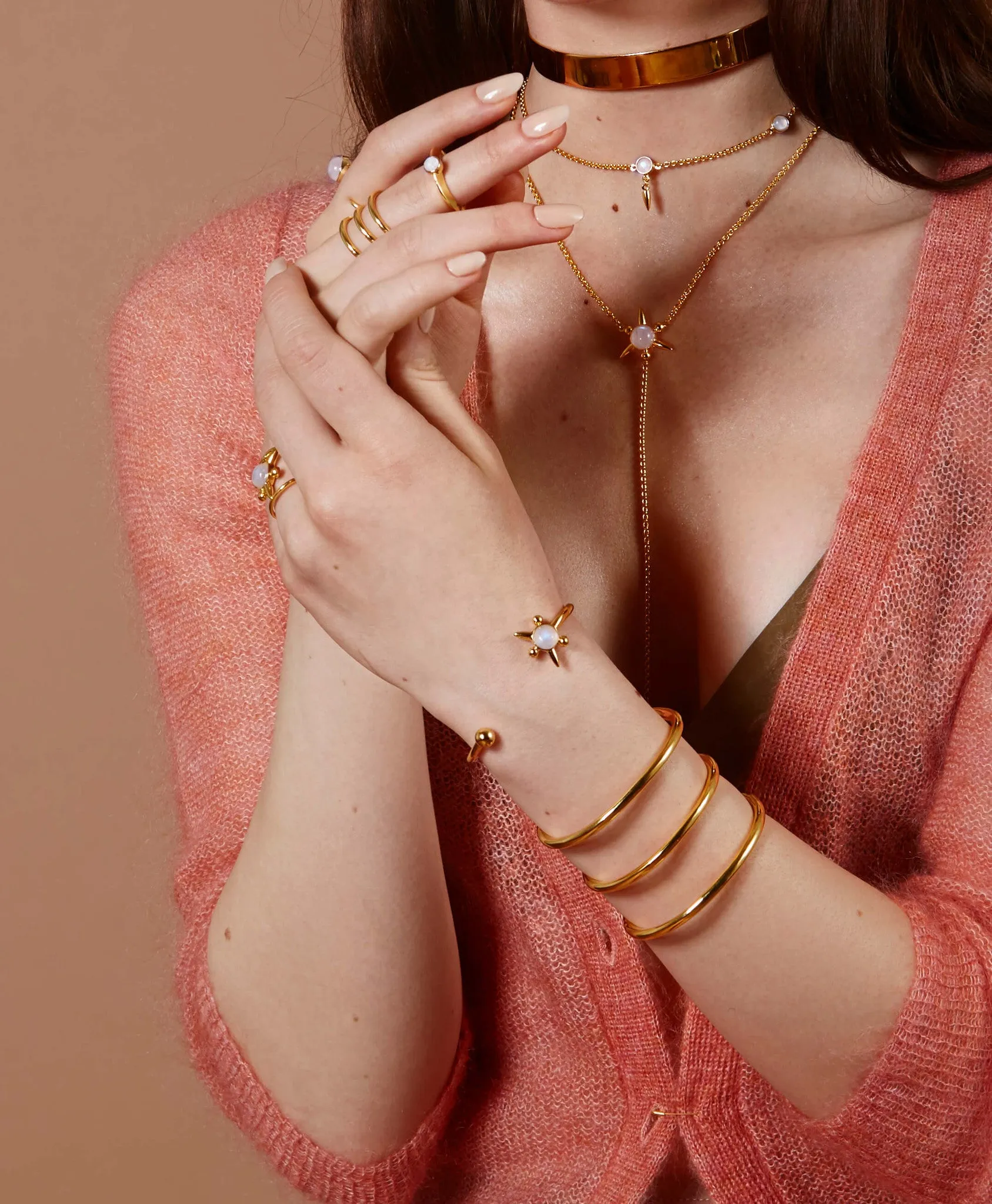 Astraea Bangle in Gold